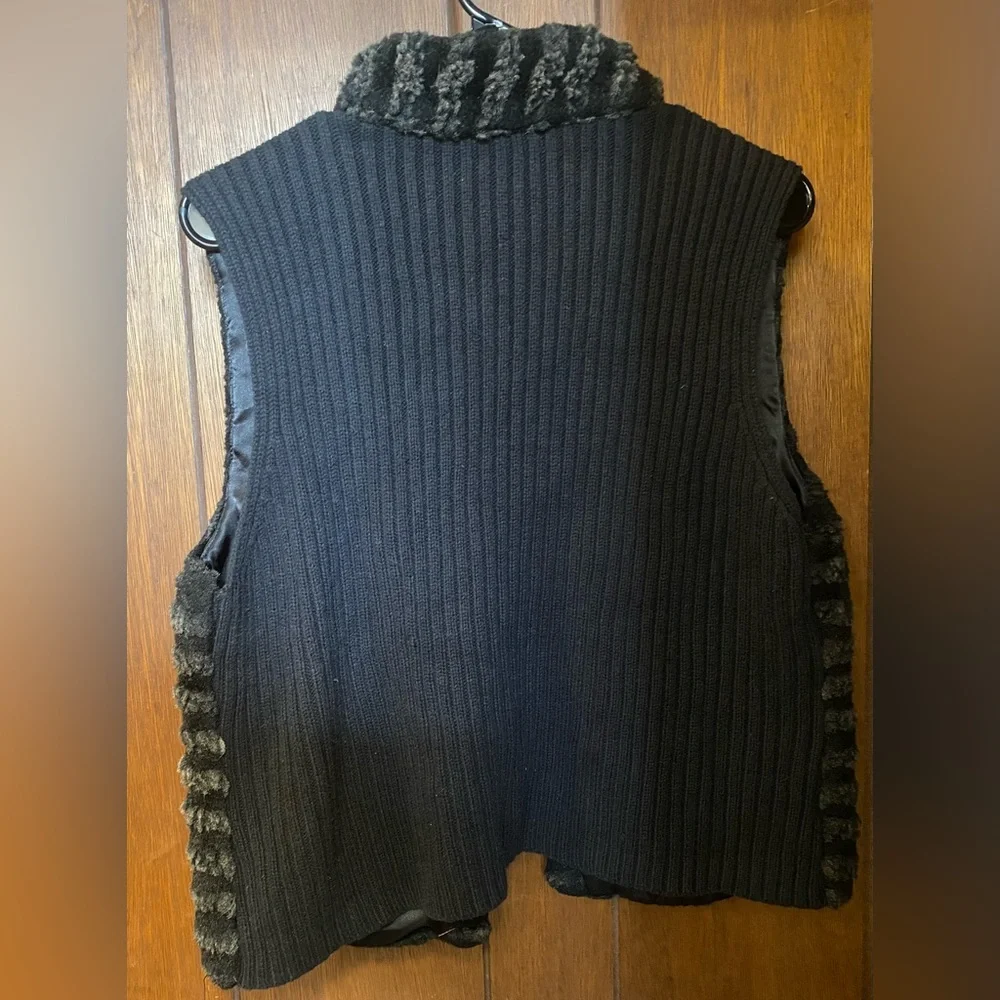 Chico’s Faux Fur Sweater Vest